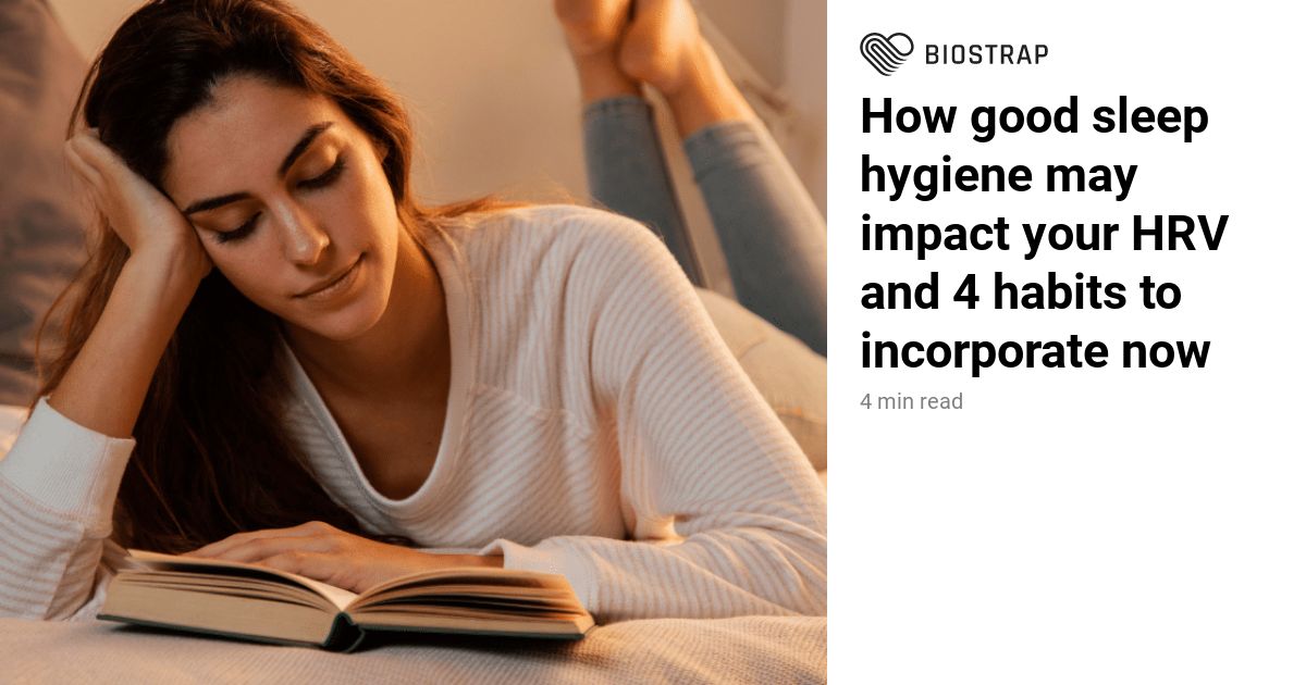 Sleep Hygiene Average Hrv Archives Biostrap